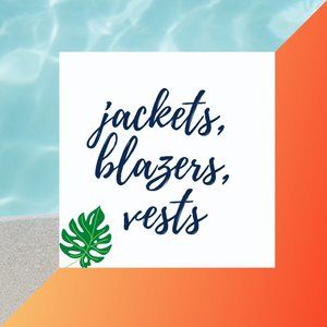 Jackets, blazers, vests